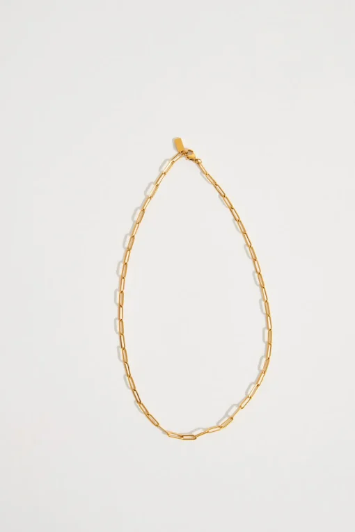 BIJOUX Or NECKLACE PAPERCLIP