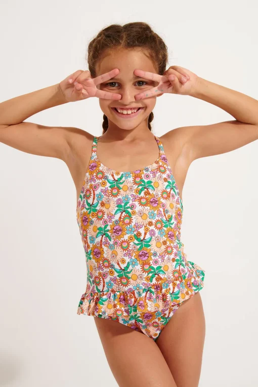 MAILLOT 1 PIECE Ecru M LEAFY DAISYDREAM