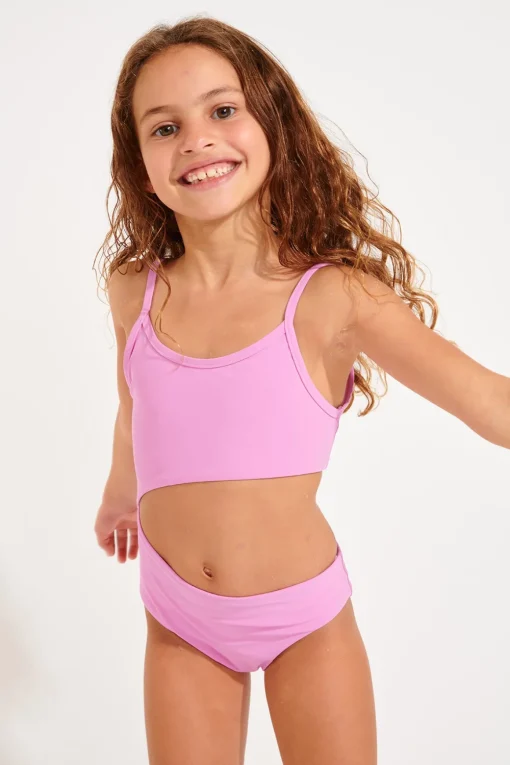 MAILLOT 1 PIECE Rose M ZIGZAG SPRING