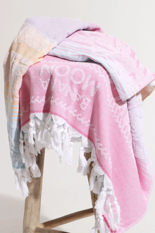 SERVIETTE PLAGE Bleu YOGALY SUNDOWN