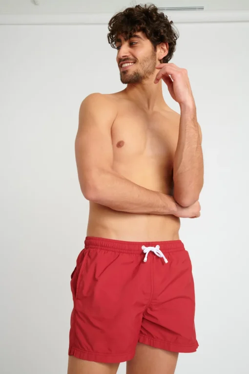 Short de bain Rouge MANLY BASTOU